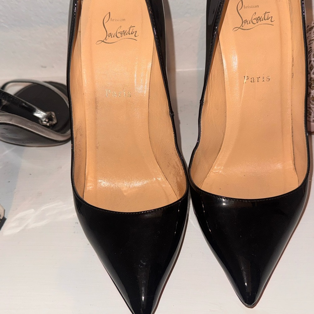Christian Louboutin Black Patent Leather Heels